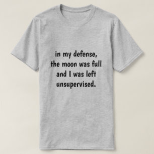 T-shirt dans ma défense,