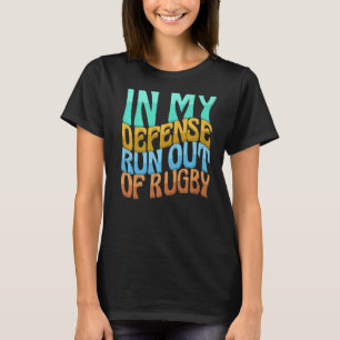 T-shirt Dans Ma Défense À Court De Rugby Les Femmes Aiment