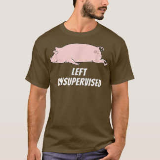 T-shirt Dans Ma Défense, J'Ai Été Laissé Sans Surveillance