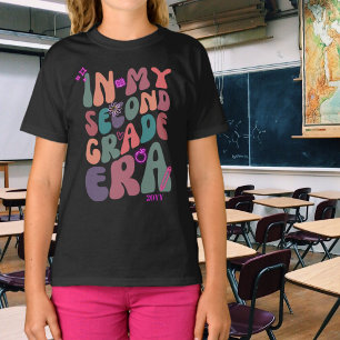 T-shirt Dans Ma Deuxième Année Era Drôle 2e Année