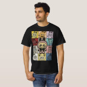 T-shirt Dans Ma Forêt Monster Era Labubu Macaron Monsters (Devant entier)