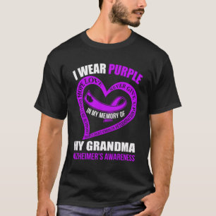T-shirt Dans ma mémoire de ma grand-mère ALZHEIMER LA CONS