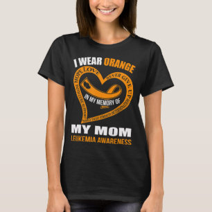 T-shirt Dans ma mémoire de ma mère LEUKEMIA AVERITÉ