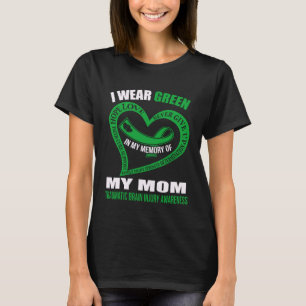 T-shirt Dans ma mémoire de ma mère TBI AWARENESS