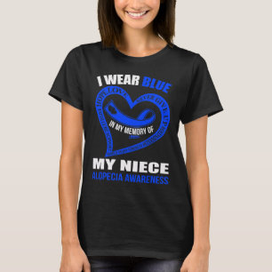 T-shirt Dans ma mémoire de ma nièce ALOPÉCIA SENSIBILISATI