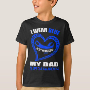 T-shirt Dans ma mémoire de mon père ALOPECIA AWARENESS