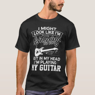 T-shirt Dans ma tête je joue ma guitare