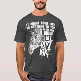 T-shirt Dans Ma Tête Je Suis En Train De Faire Mon Vélo De