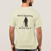 T-shirt Dans ma tête je suis métal détectant la chemise (Dos)