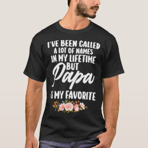 T-shirt dans ma vie mais papa est mon grand-père préféré