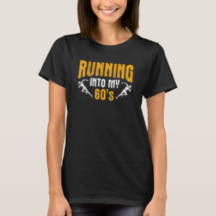T-shirt Dans mes 60 ans Marathon Track Runner