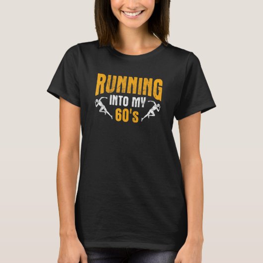 T-shirt Dans mes 60 ans Marathon Track Runner (Devant)