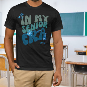 T-shirt Dans mon âge senior Blue Green Neon éléments et l'