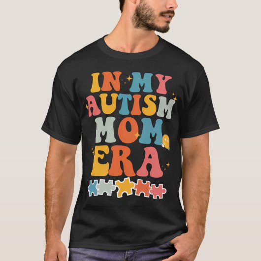 T-shirt Dans Mon Autisme Maman Era Neurodiversité Rétro Su (Devant)