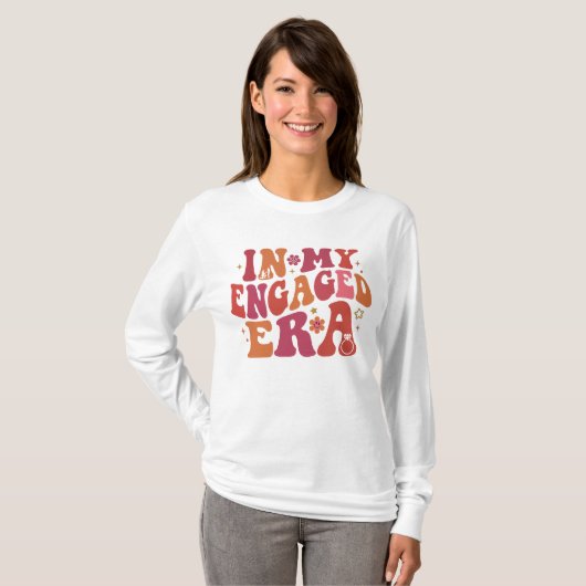 T-shirt Dans mon avenir d'ère engagée Mme et M. Fiancee Fe (Devant entier)