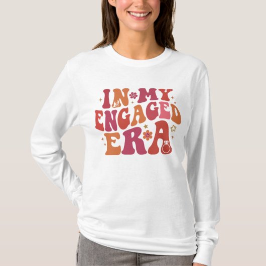 T-shirt Dans mon avenir d'ère engagée Mme et M. Fiancee Fe (Devant)