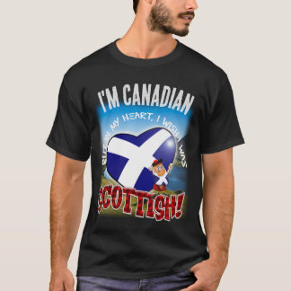 T-shirt Dans mon cœur, je souhaite être ÉCOSSAIS