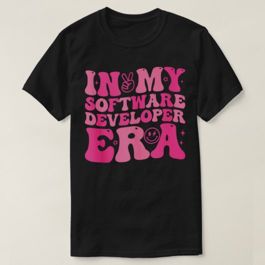 T-shirt Dans Mon Développeur Logiciel Era Drôle Retro Cade (Design devant)