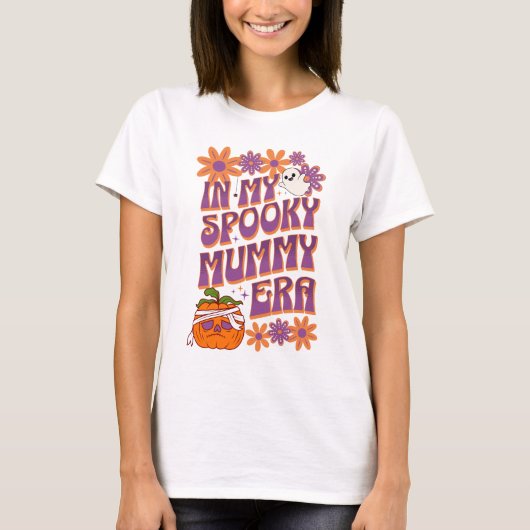 T-shirt Dans Mon Éffrayante Époque Maman Fun Retro Hallowe (Devant)