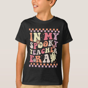 T-shirt Dans Mon Enseignant Éffrayant Era Retro Ghost Hall