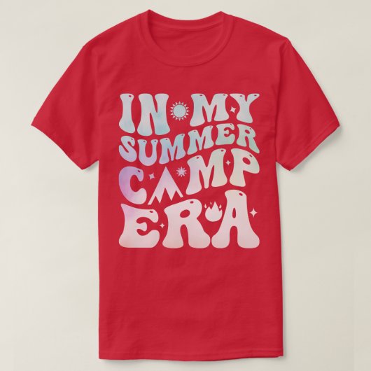 T-shirt Dans Mon Époque De Camp D'Été (Design devant)