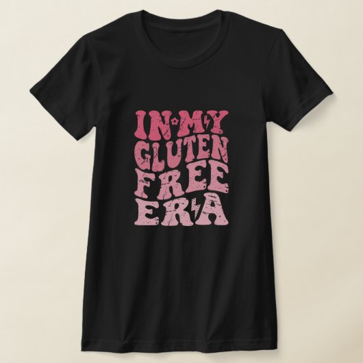 T-shirt Dans Mon Époque Libre De Gluten (Poser)