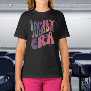 T-shirt Dans mon ère junior Eléments Neon avec l'année