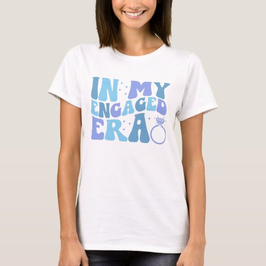 T-shirt Dans mon Faire-part Fiançailles de l'ère engagée (Devant)