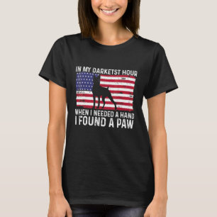 T-shirt Dans mon heure la plus sombre, j'ai tendu la main,