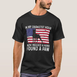 T-shirt Dans mon heure la plus sombre, j'ai tendu la main,