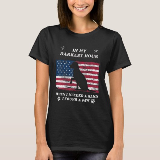 T-shirt Dans Mon Heure La Plus Sombre Quand J'Avais Besoin (Devant)