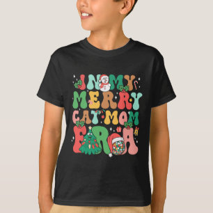 T-shirt Dans Mon Joyeux Chat Maman Era Mignonne Chat Maman
