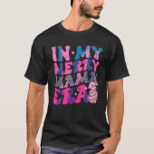 T-shirt Dans Mon Joyeux Mama Era Leopard rose Retro Style (Devant)