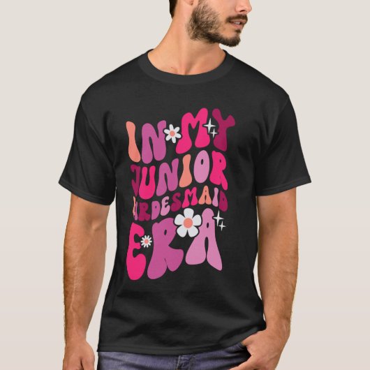 T-shirt Dans Mon Junior Bridesmaid Era Wedding Party Bache (Devant)