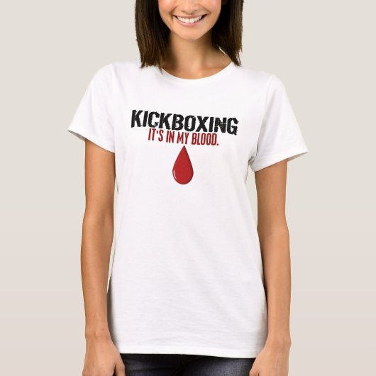 T-shirt Dans mon sang KICKBOXING (Devant)