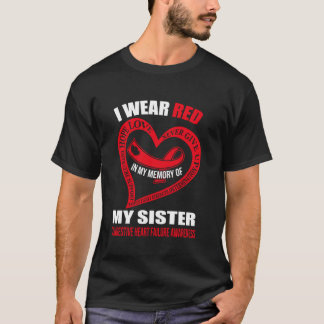 T-shirt Dans mon souvenir de ma sœur INSUFFISANCE CARDIAQU