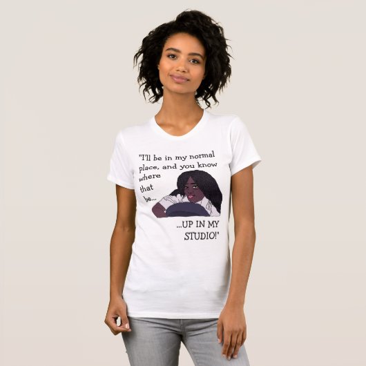 T-shirt Dans Mon Studio ! -Sponjetta (Devant entier)