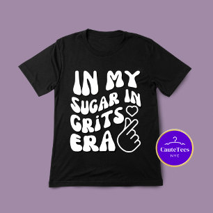 T-shirt Dans Mon Sucre Dans L'Ère Grits Drôle Foin