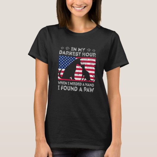 T-shirt Dans My Darkest Hour When I Needed a Hand I Found (Devant)