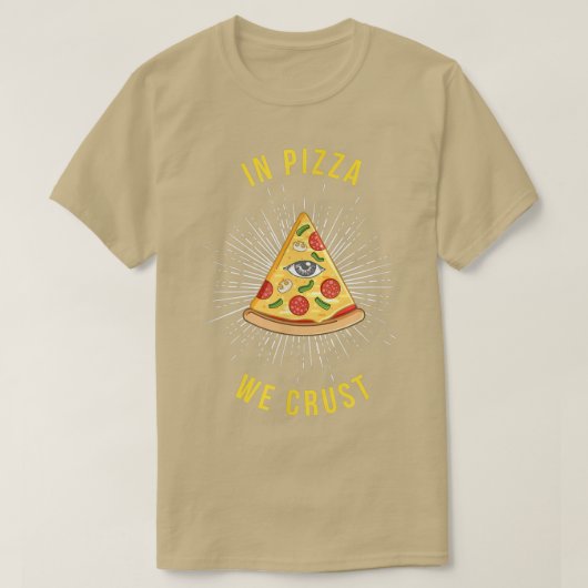 T-shirt Dans Pizza Nous Croûtons Cool Italien Nourriture L (Design devant)