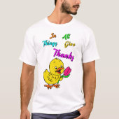 T-shirt Dans Toutes Les Choses Remercient Chick Tulip Than (Devant)