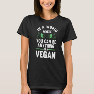 T-shirt Dans Un Monde Où Vous Végustez Le Veganisme