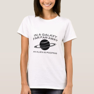 T-shirt Dans Une Galaxie Loin De Là, Un Alien Est En Train
