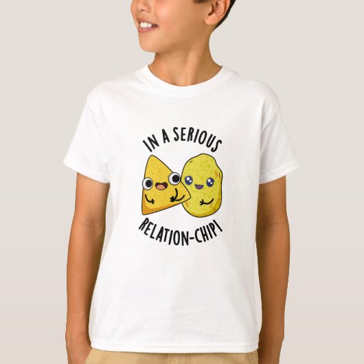 T-shirt Dans une relation sérieuse -chip Drôle de jeu de m (Devant)