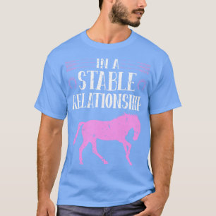 T-shirt Dans Une Relation Stable Horseback Équitation Chev