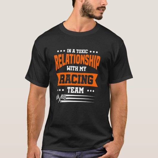 T-shirt Dans une relation toxique avec mon équipe de cours (Devant)