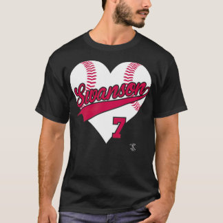 T-shirt Dansby Swanson Baseball Heart 90s sports