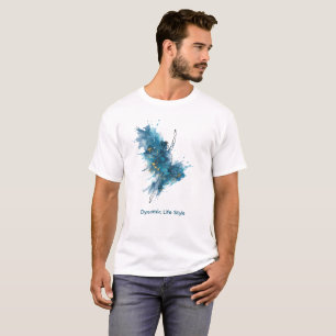 T-shirt Danse à l'aquarelle moderne & Persona feuille de g