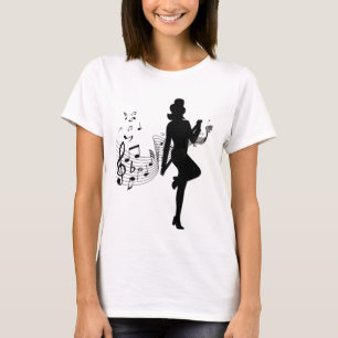 T-shirt Danse à pas élevés sur la musique