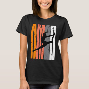 T-shirt Danse Amor Jaune Fille Anniversaire Classique